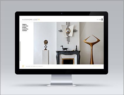 Création et web design du site d'Alexandre Logé