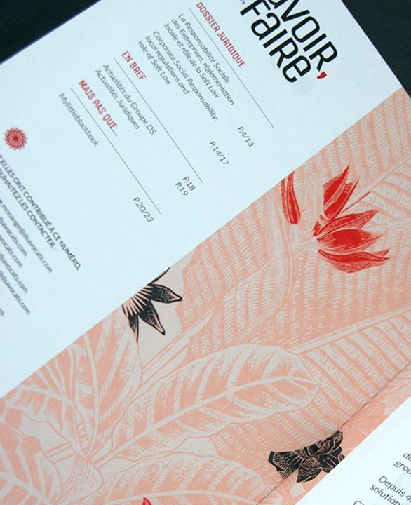 Double page du magazine Savoir, Faire